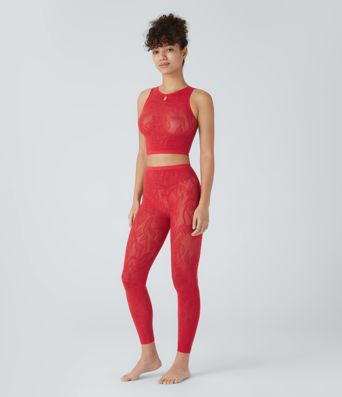 OneForm Seamless Flow Cut Out Cropped Casual Tank Top