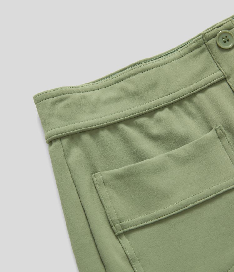 Pantalon taille haute coupe droite DayStretch avec poches