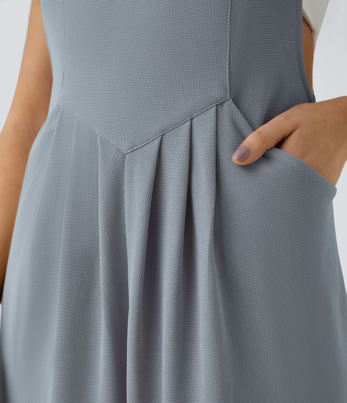 Pockets Waffle Casual Jogger Overalls