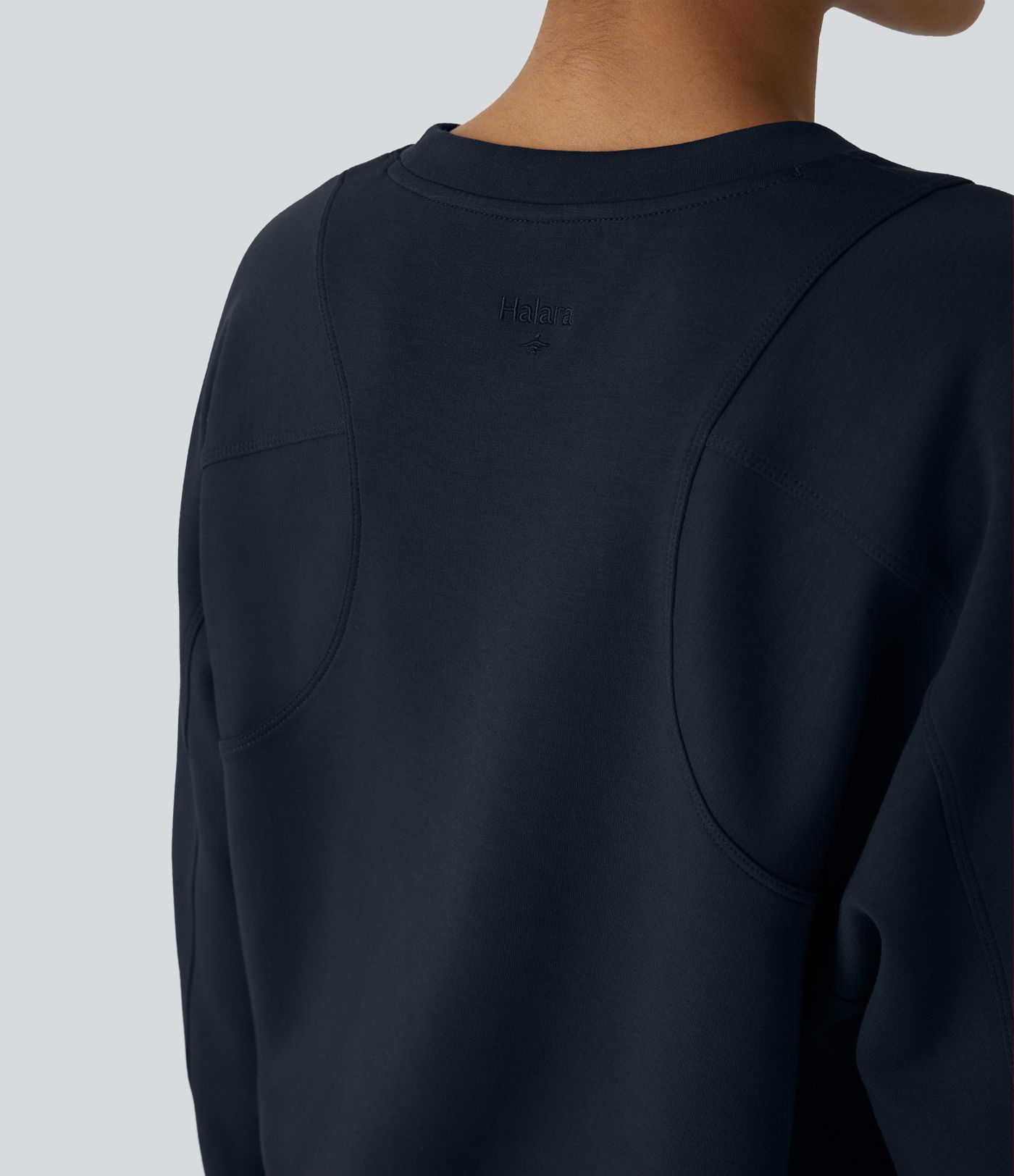 Sudadera resistente cuello redondo manga raglán