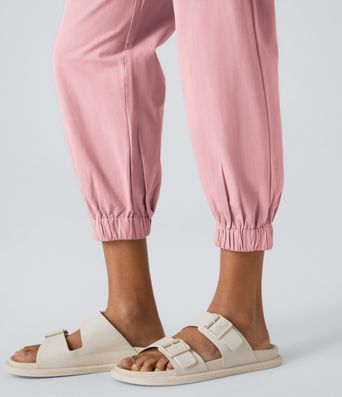 Mid Rise Casual Cotton Joggers with Pockets