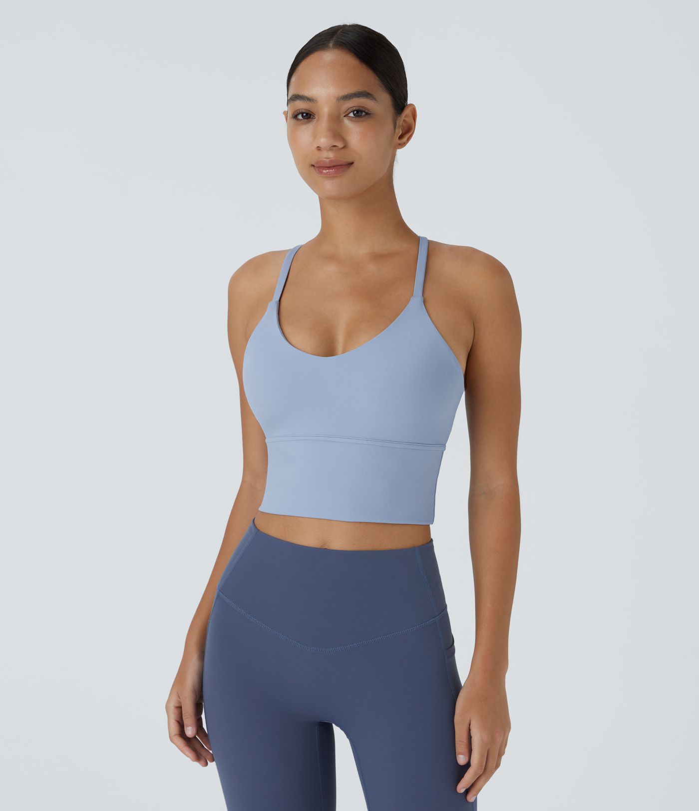 Softlyzero™ Plush Backless Crisscross Cut Out Cropped Tank Vest Top