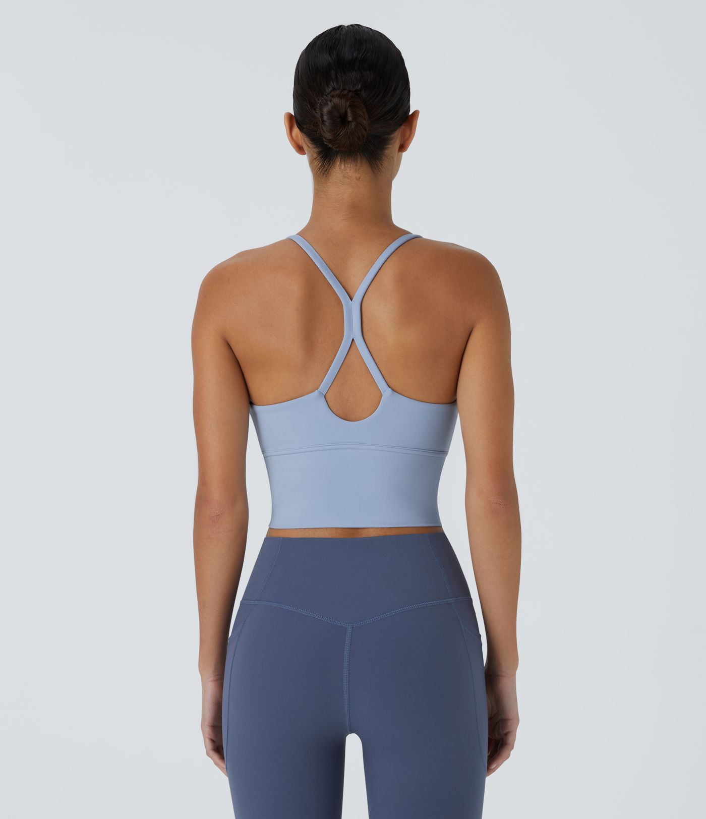 Softlyzero™ Plush Backless Crisscross Cut Out Cropped Tank Vest Top