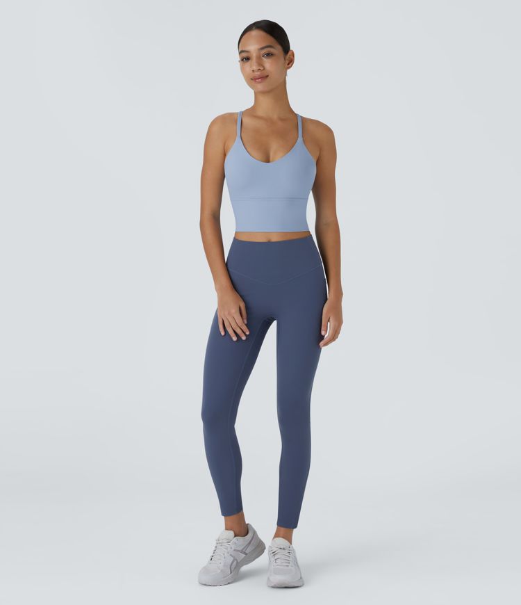 Softlyzero™ Plush Backless Crisscross Cut Out Cropped Tank Vest Top