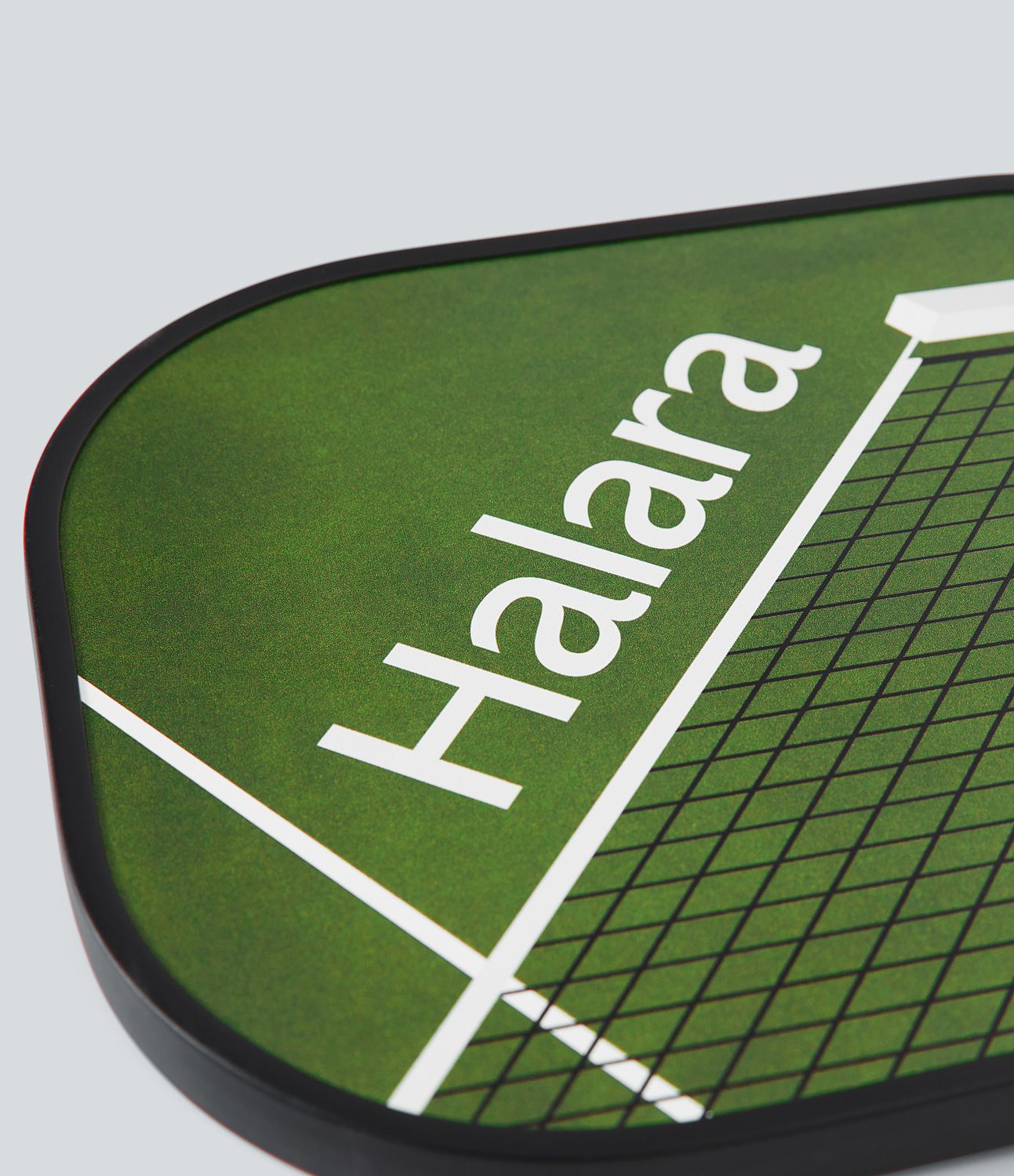 1 Set Halara Slogan Print Carbon Fiber Pickleball Paddle With Paddle Cover Without Ball