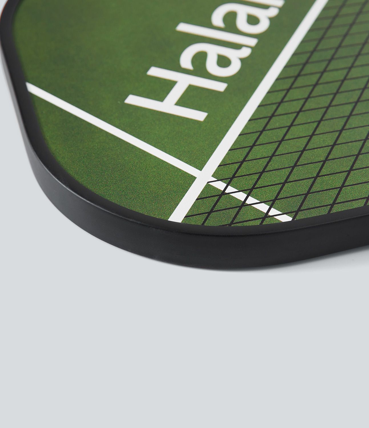 1 Set Halara Slogan Print Carbon Fiber Pickleball Paddle With Paddle Cover Without Ball