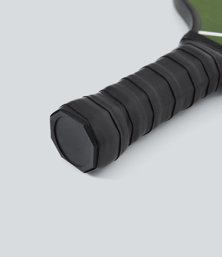 1 set Halara pala de pickleball de fibra de carbono con estampado de eslogan, con funda para pala, sin pelota