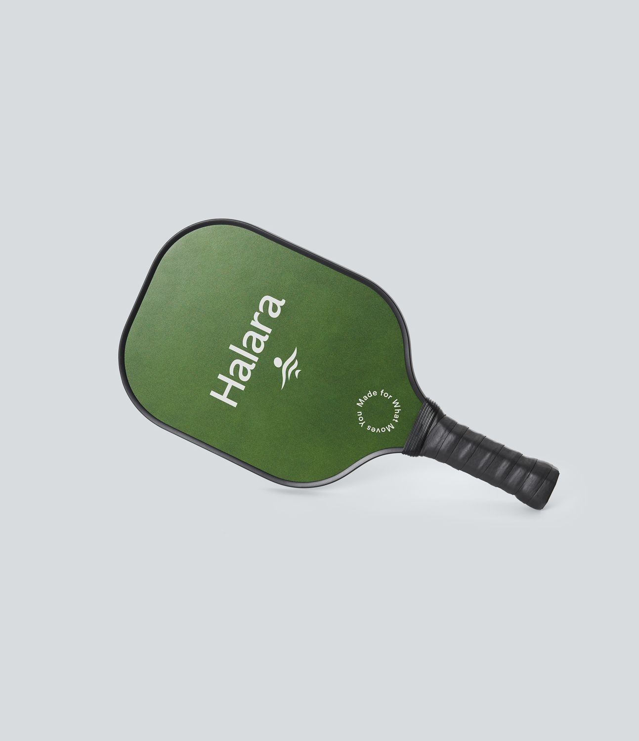 1 Set Halara Slogan Print Carbon Fiber Pickleball Paddle With Paddle Cover Without Ball