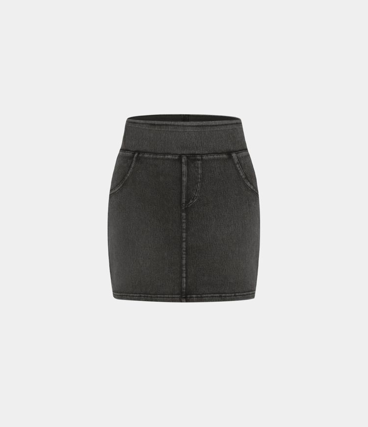 Women’s HalaraMagic™ High Waisted Back Pocket Stretchy Knit Denim