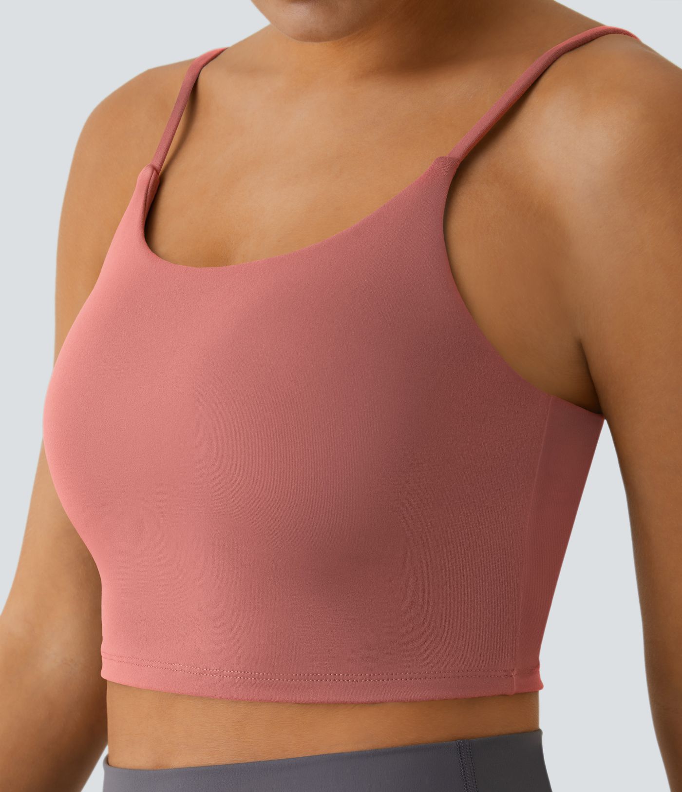 Basic Padded Workout Cropped Tank Vest Top A-C Cups