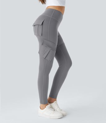DayStretch High Waisted Cargo Pocket Skinny Yoga Leggings