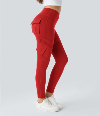 DayStretch High Waisted Cargo Pocket Skinny Yoga Leggings