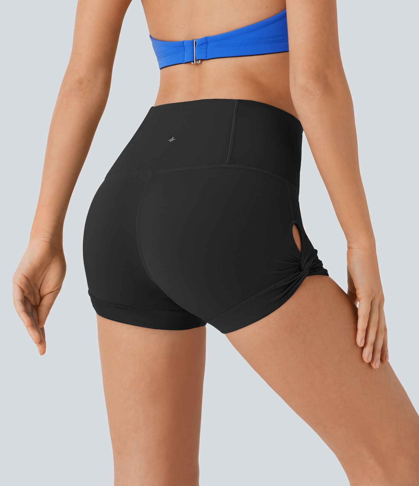 SoftlyZero™ High Waisted Pocket Cut Out Yoga Biker Shorts 2.5''-UPF50+
