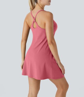 SoftlyZero™ Plush 2-in-1 Pocket Mini Active Dress D-F Cups