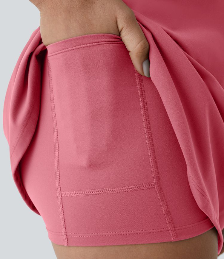 SoftlyZero™ Plush 2-in-1 Pocket Mini Active Dress D-F Cups