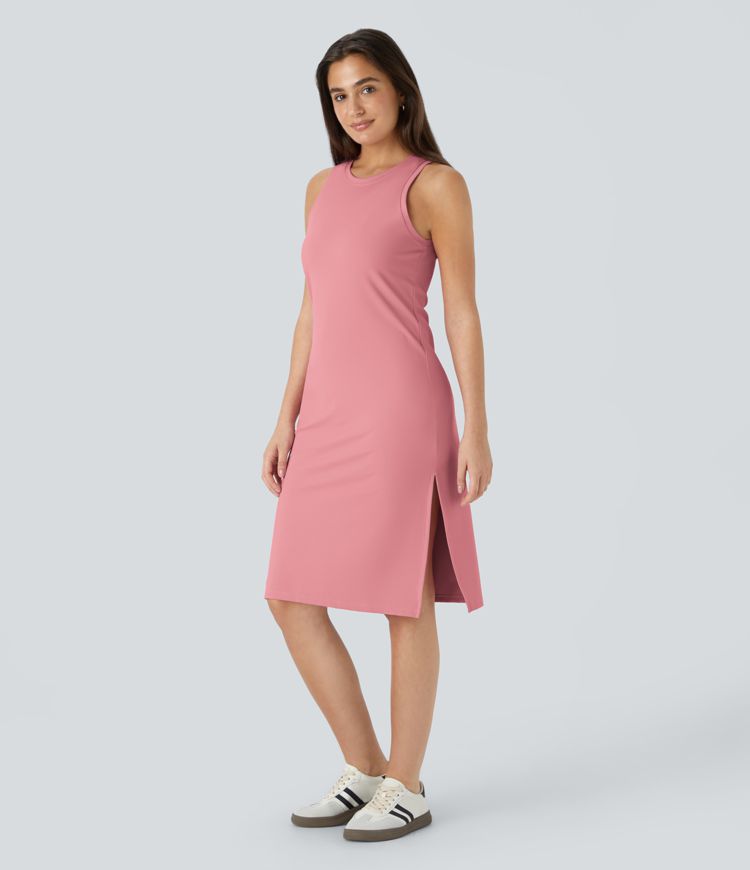 Softlyzero™ Airy Sleeveless Split Cool Touch Midi Casual Dress-UPF50+