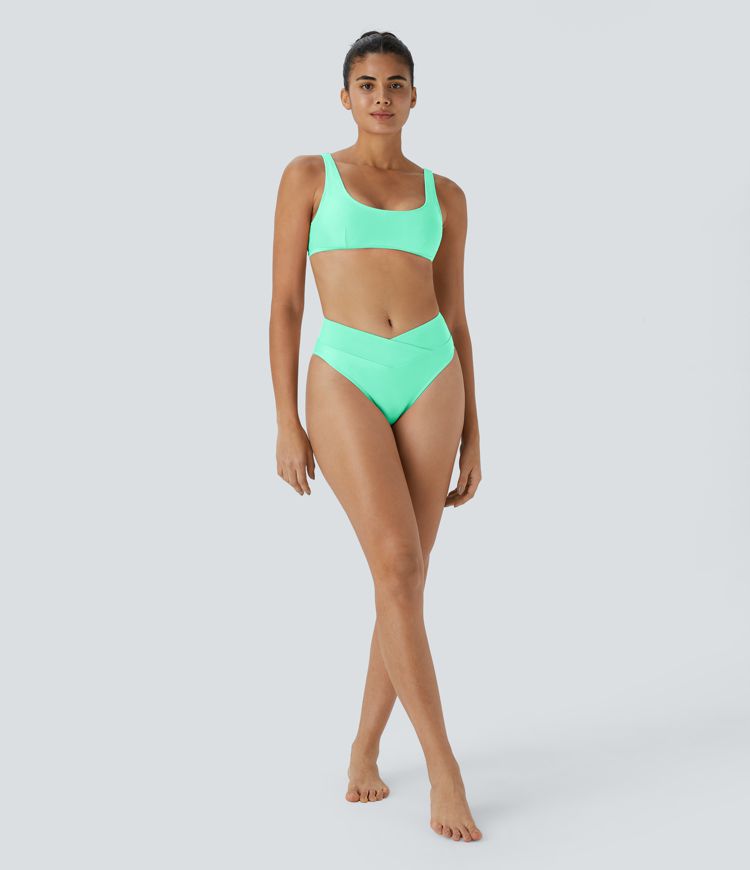 Crossover-Bikiniunterteil-Badeanzug