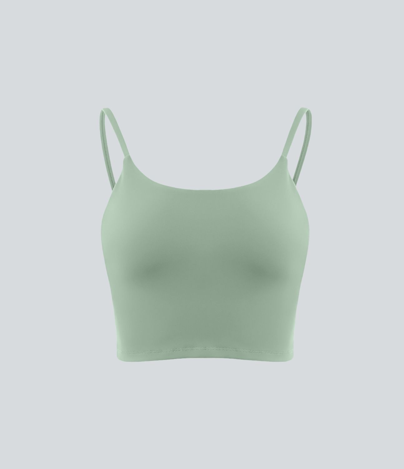 Basic Padded Workout Cropped Women Crop Tank Top A-C Cups
