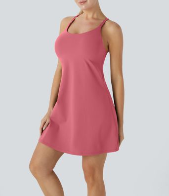 SoftlyZero™ Plush 2-in-1 Pocket Mini Active Dress D-F Cups