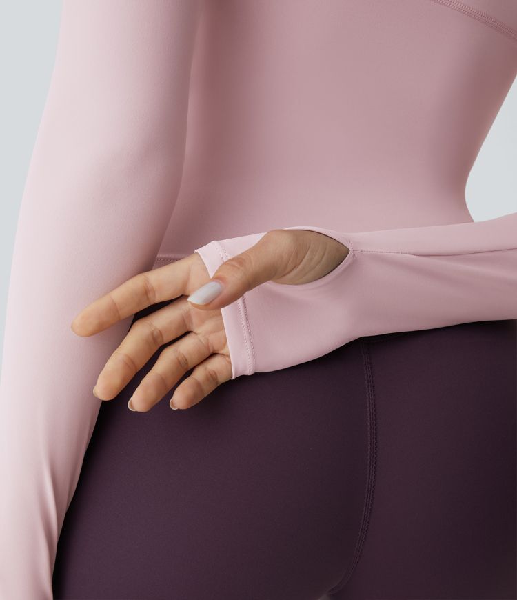 Top deportivo yoga abertura pulgar