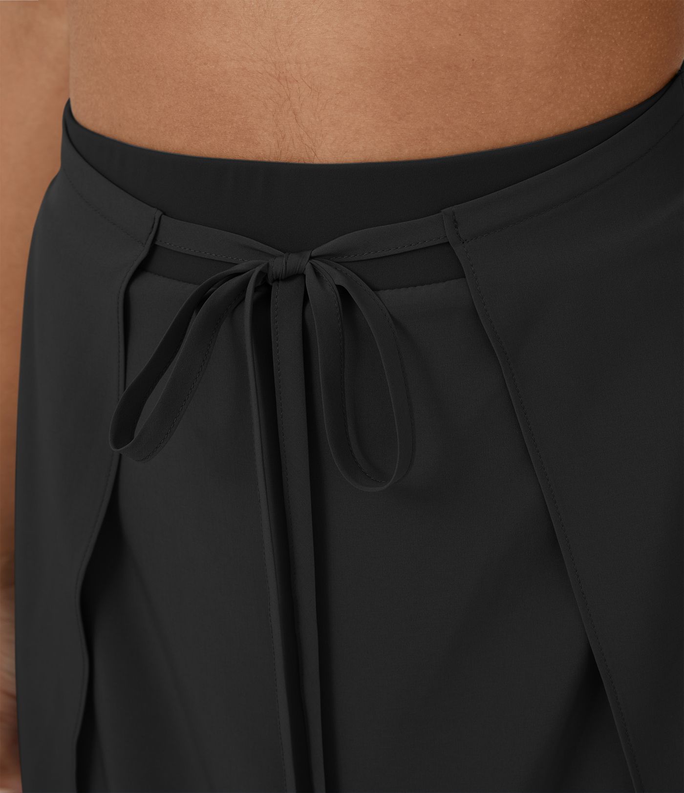 Breezeful™ High Waisted Tie Front Flowy 2-in-1 Maxi Quick Dry Casual Skirt