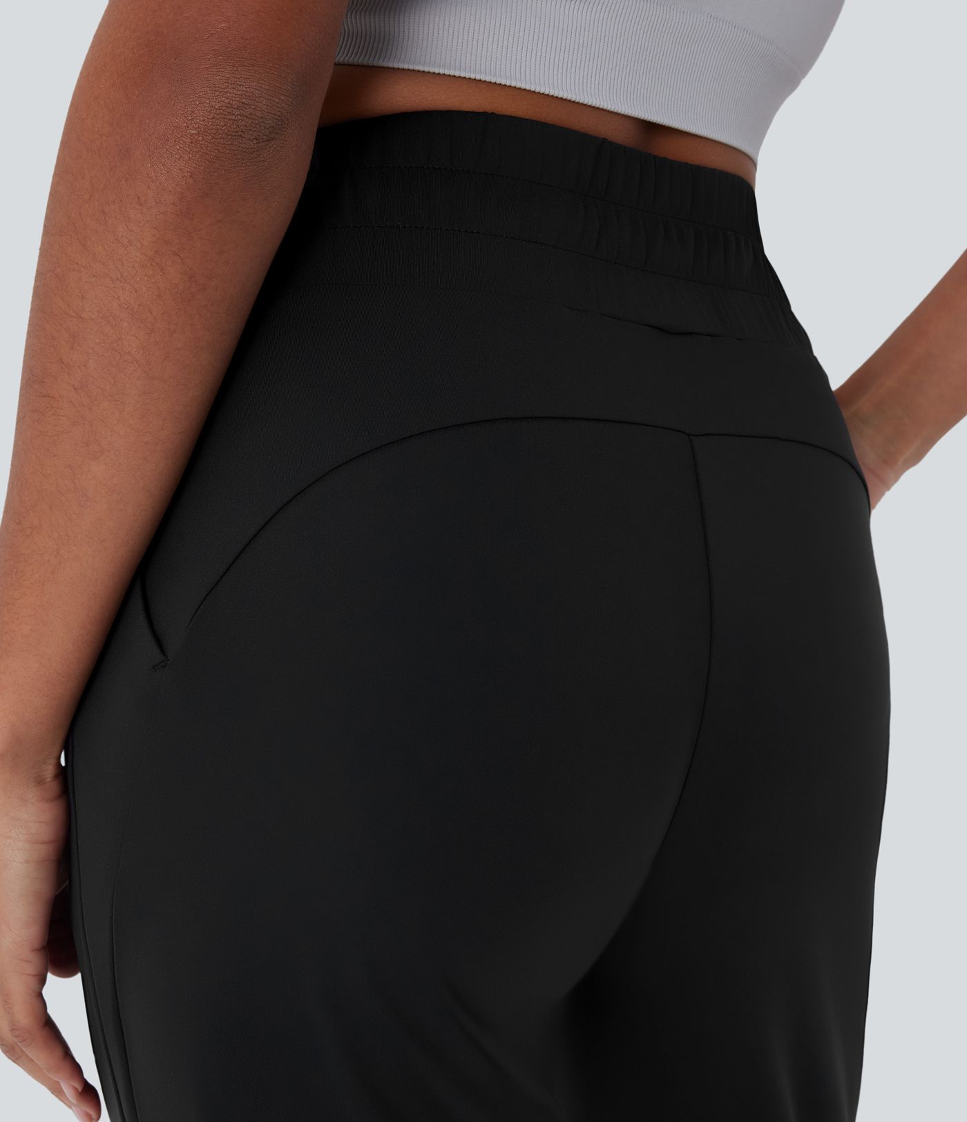 Joggers Softlyzero™ QuickDry correr secado rápido tiro alto bolsillo lateral malla contrastante