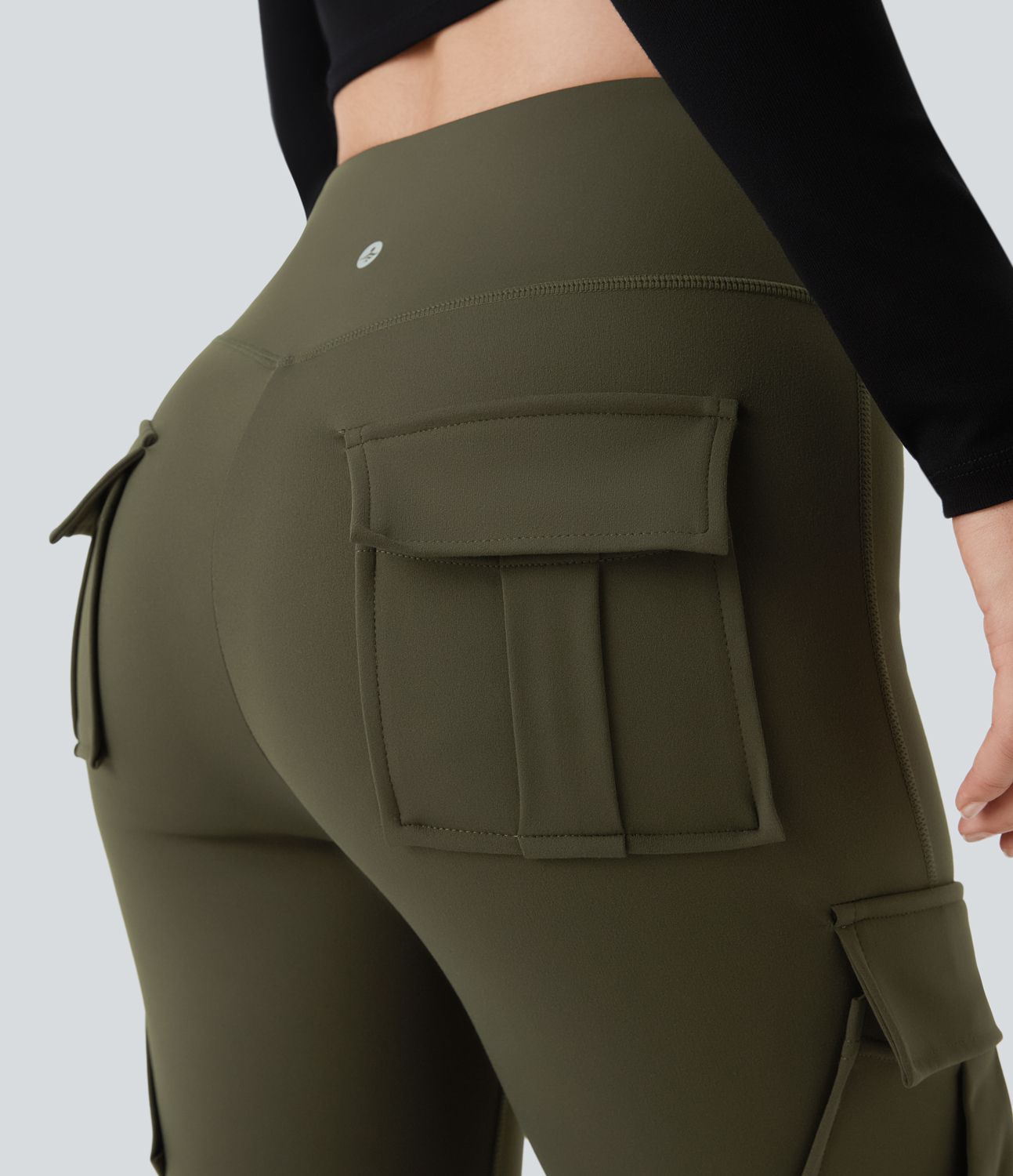 DayStretch High Waisted Cargo Pocket Skinny Yoga Leggings