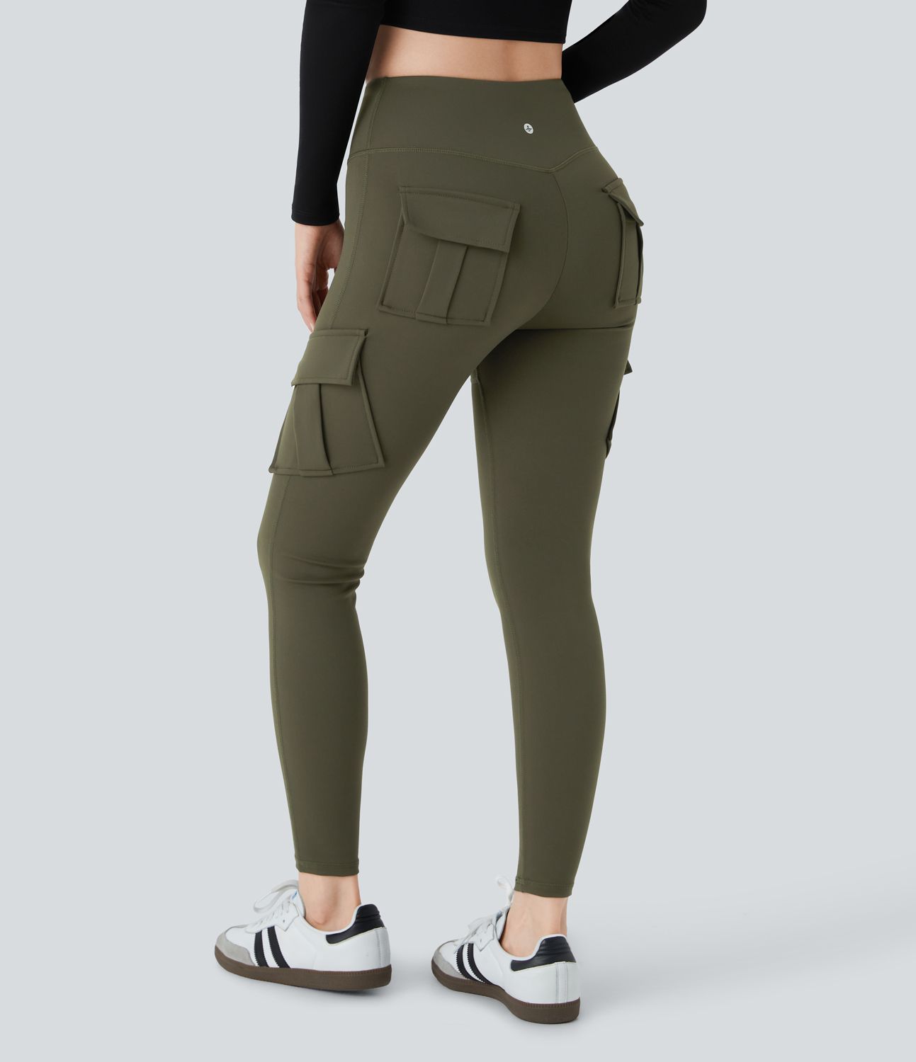 DayStretch High Waisted Cargo Pocket Skinny Yoga Leggings