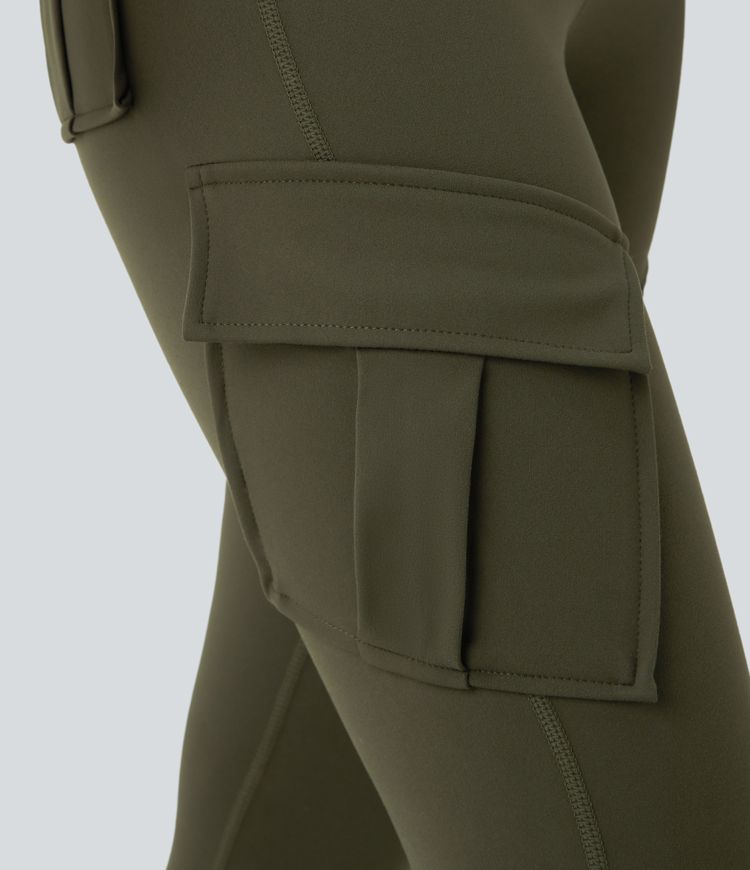 DayStretch High Waisted Cargo Pocket Skinny Yoga Leggings