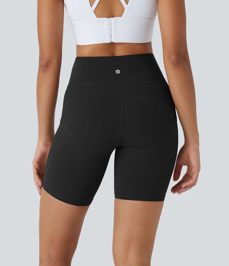Halara UltraSculpt™ High Waisted Side Pocket Training Biker Shorts 7''