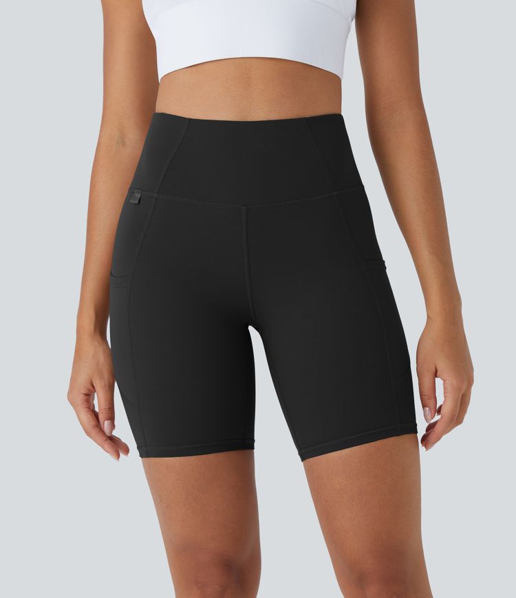 Halara UltraSculpt™ High Waisted Side Pocket Training Biker Shorts 7''