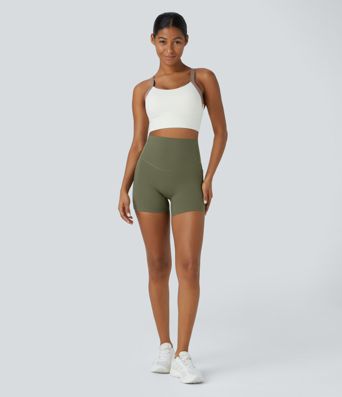 Halara UltraSculpt™ High Waisted Tummy Control Side Pocket Shaping Training Biker Shorts 5''