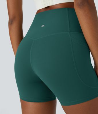 Halara UltraSculpt™ High Waisted Tummy Control Side Pocket Shaping Training Biker Shorts 5''