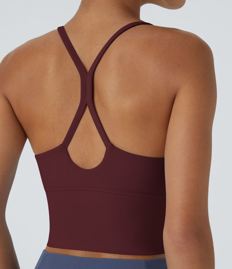 SoftlyZero™ Plush Cut Out Cropped Tank Top