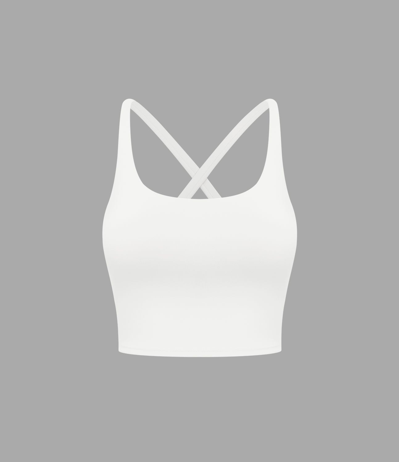 Crisscross Backless Built-in Bra Cropped Running Tank Top A-D Cups Crisscross Backless Built-in Bra Cropped Running Tank Top A-D Cups