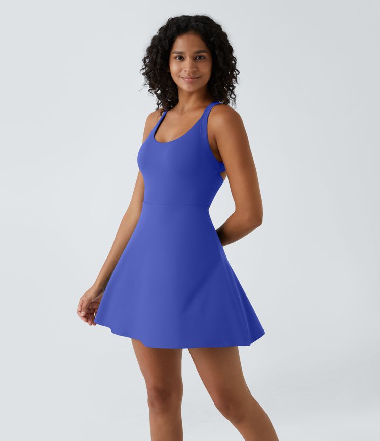Flare Mini Dance Active Dress-Longer Length