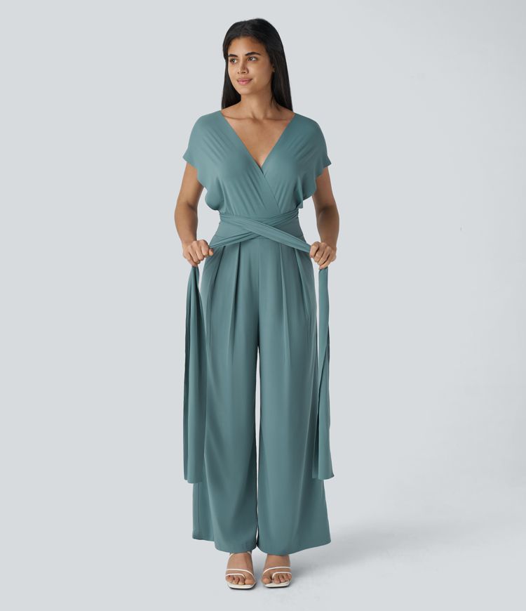 Mono Breezeful™ resort secado rápido cremallera invisible bolsillo lateral entrecruzado sin espalda