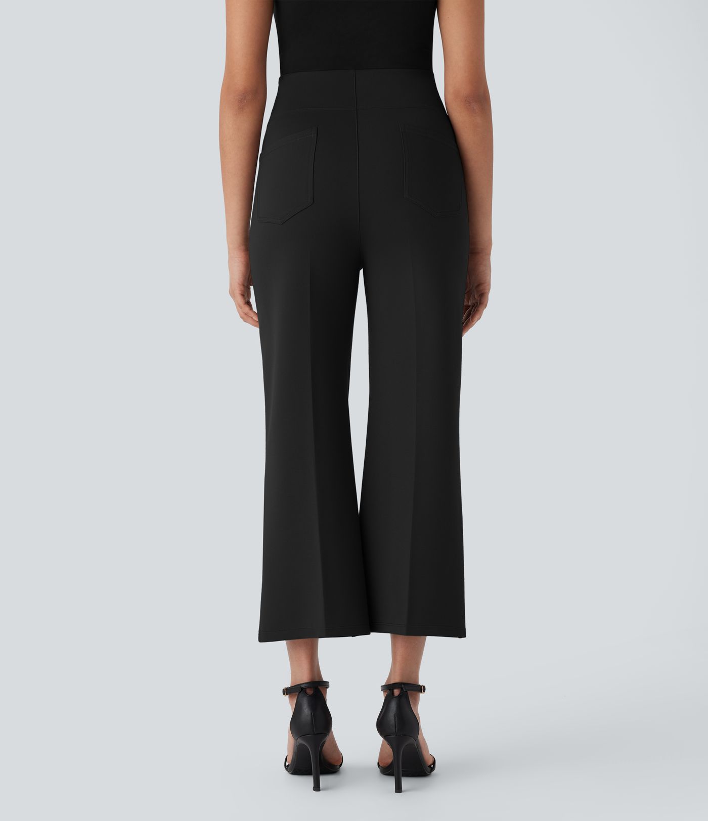 Pantalon de travail court Halara Flex™ à taille haute avec contrôle du ventre et poches