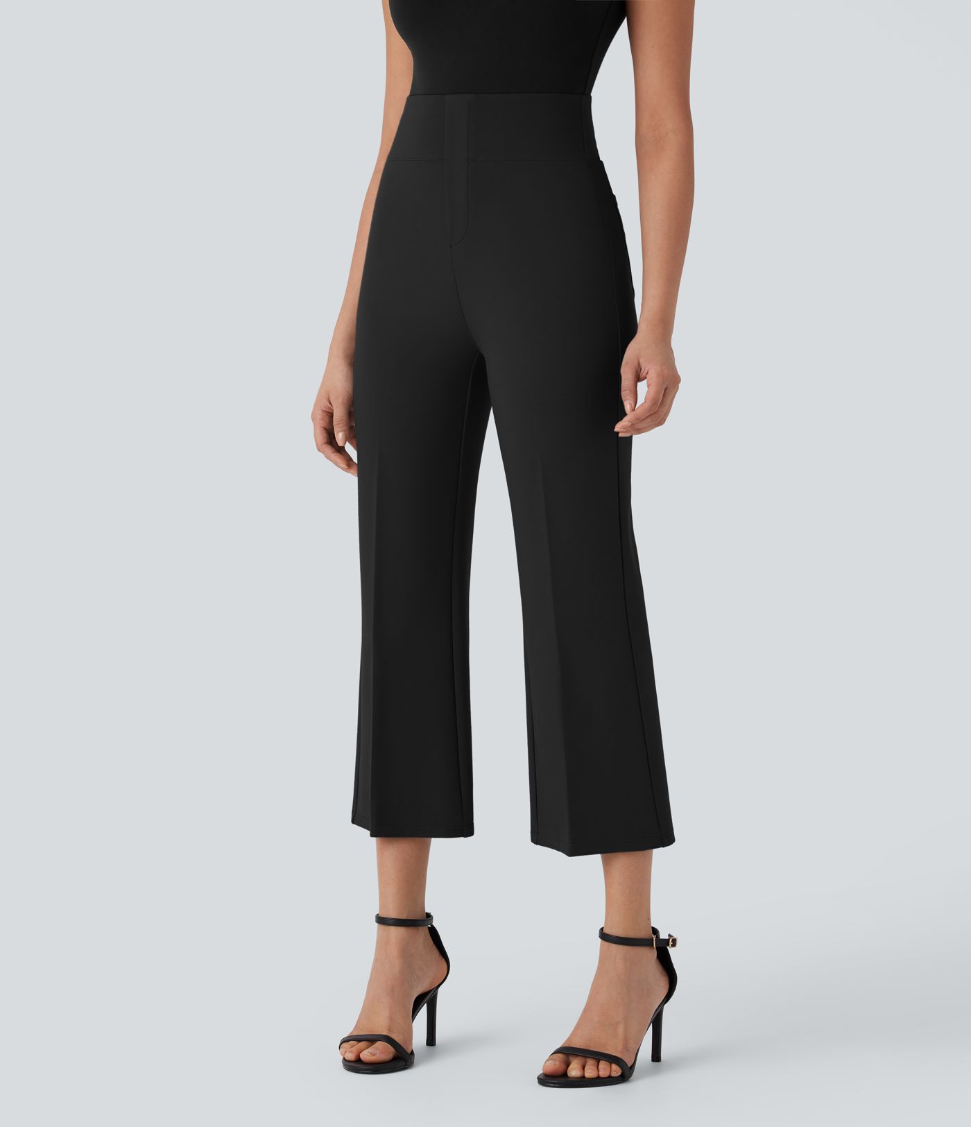 Halara Flex™ High Waisted Tummy Control Pocket Cropped Work Pants Halara Flex™ High Waisted Tummy Control Pocket Cropped Work Pants