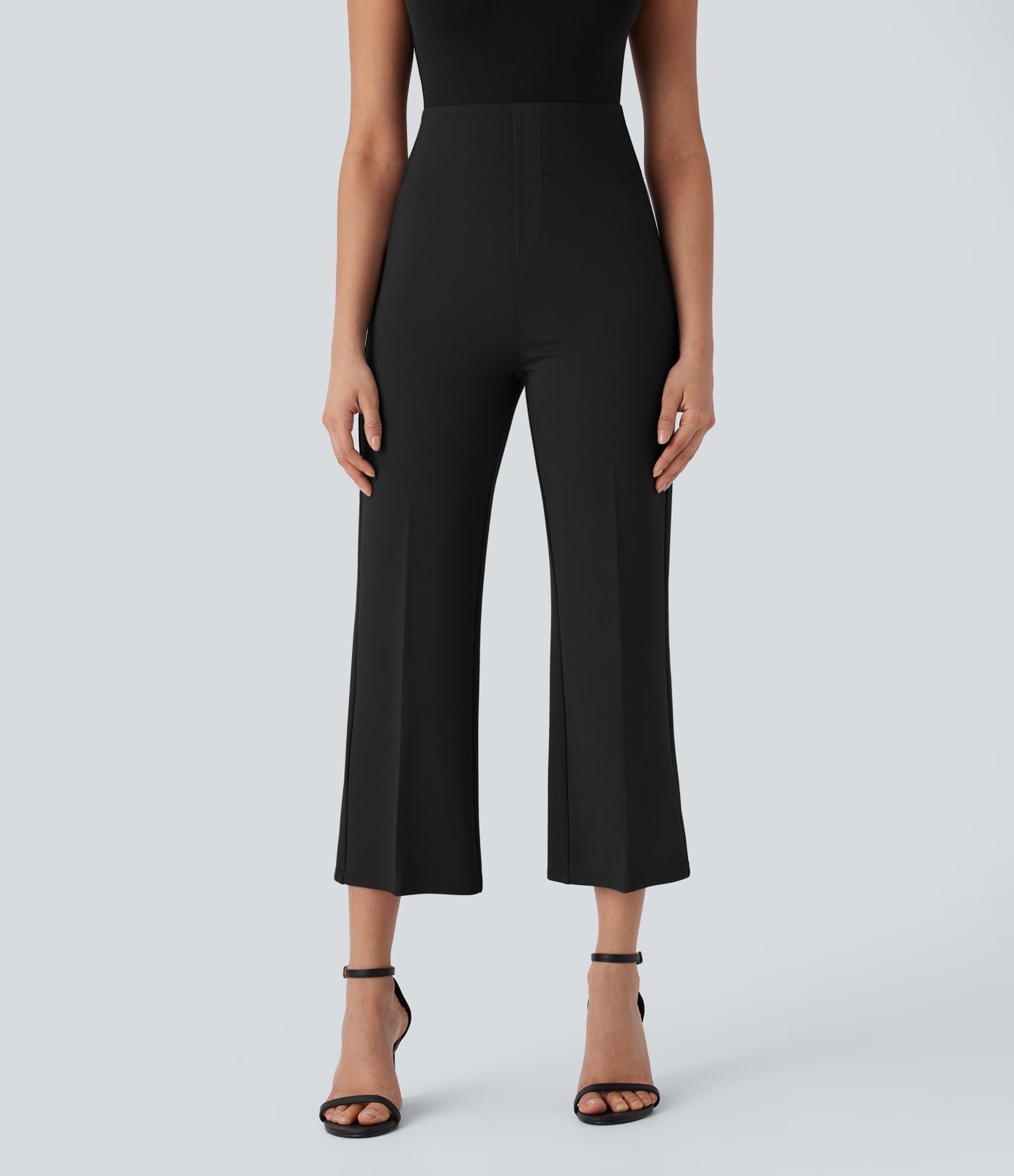 Pantalon de travail court Halara Flex™ à taille haute avec contrôle du ventre et poches