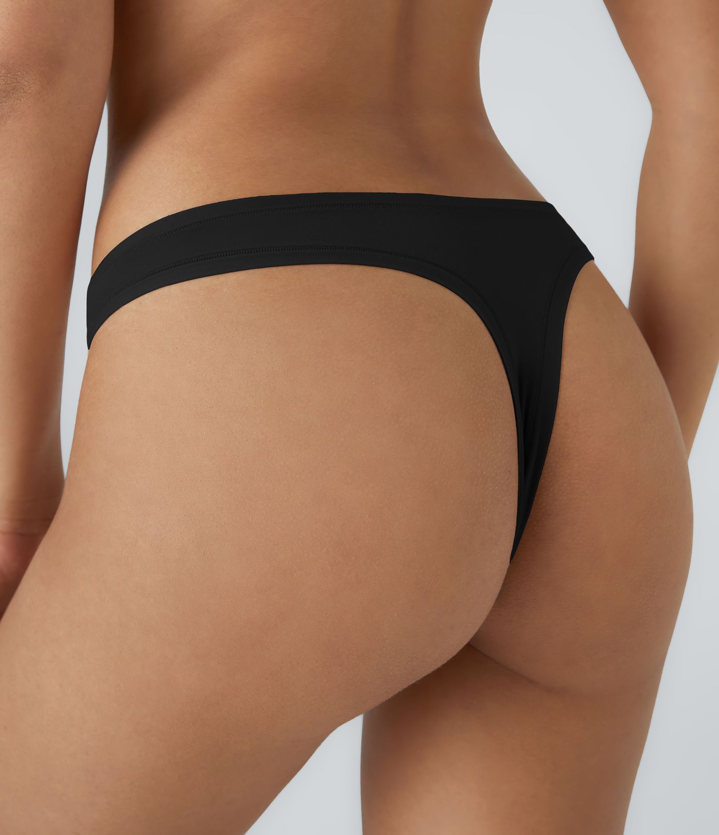 High stretch skin-friendly low-waist solid color homeware slim pants