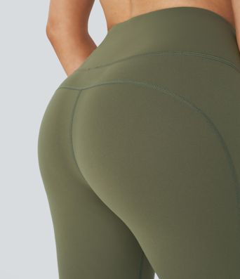 High Waisted Ripped Yoga 7/8 Leggings