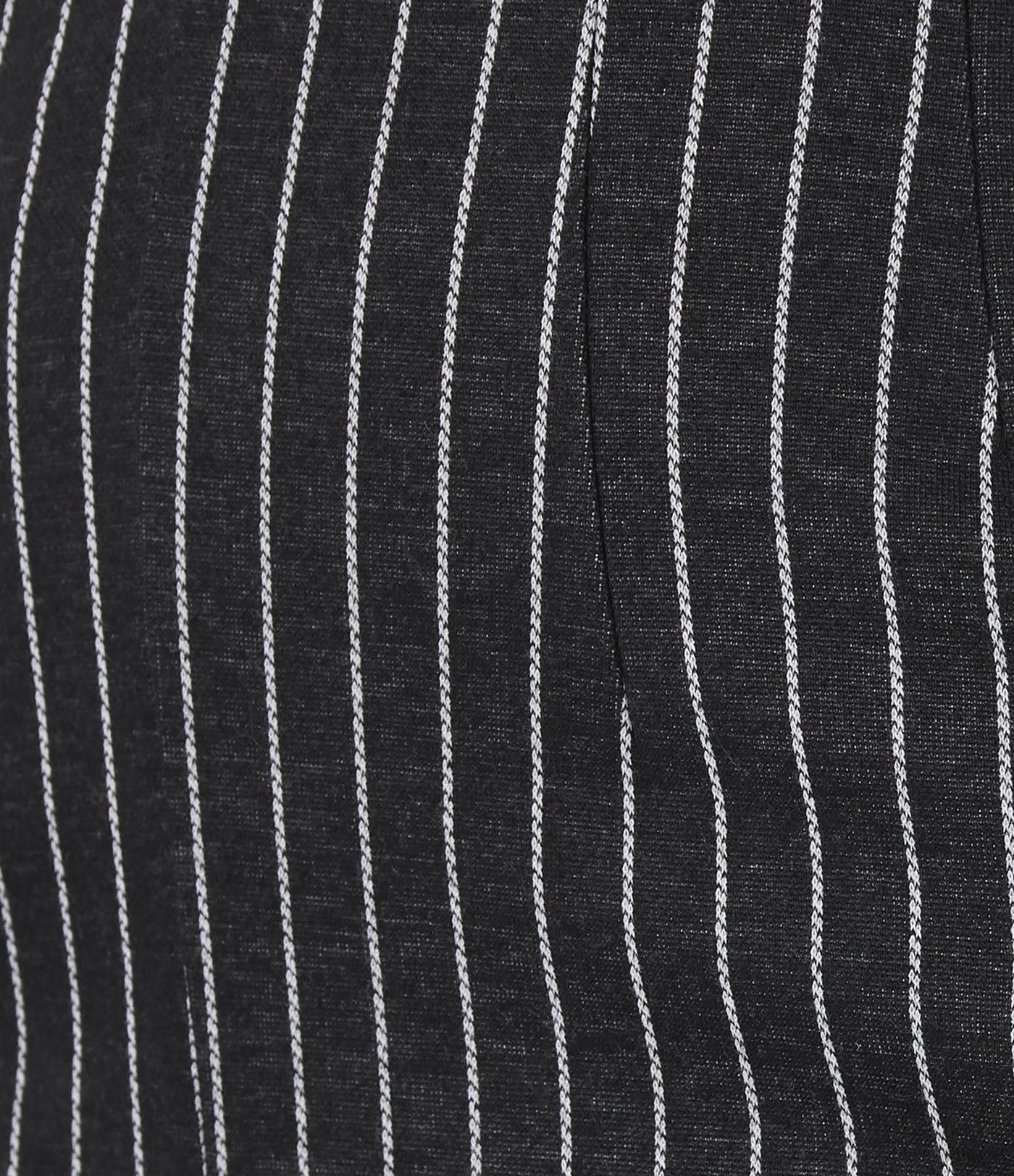 High Waisted Side Zip Pocket Flared Stripe Casual Trousers