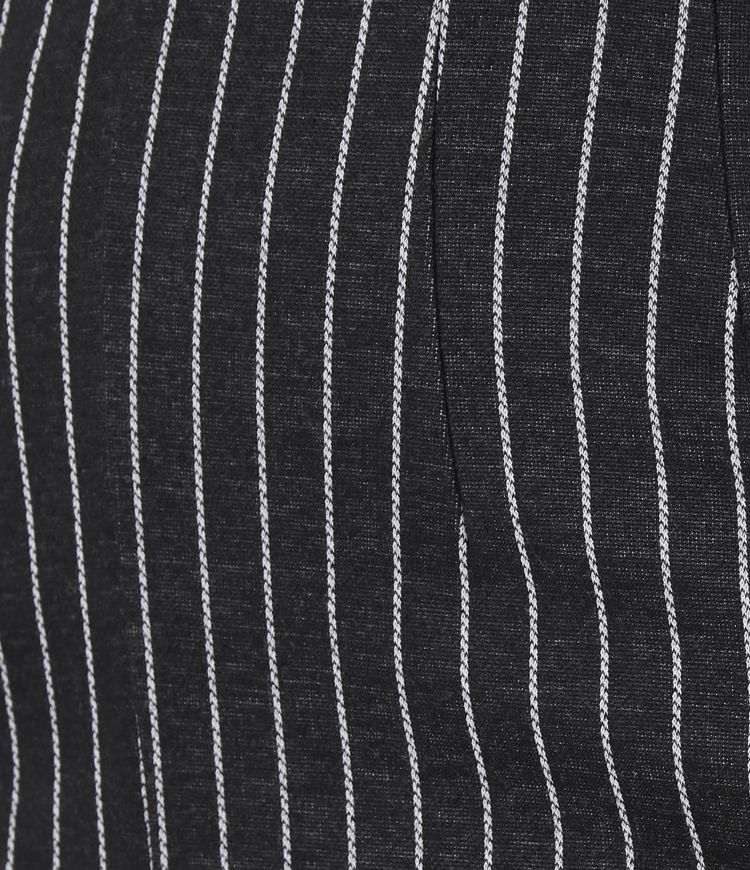 High Waisted Side Zip Pocket Flare Stripe Casual Trousers