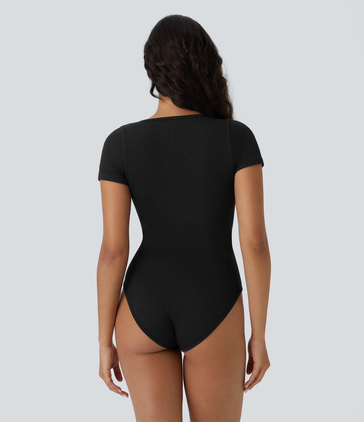 OneForm Seamless Flow Square Neck Short Sleeve Casual Smooth Bodysuit