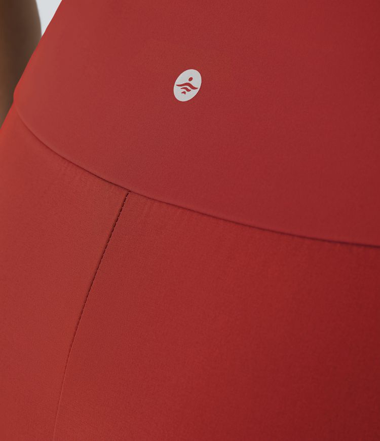 Falda Breezeful™ larga regular tiro alto volante alto bajo 2 en 1 fluida secado rápido