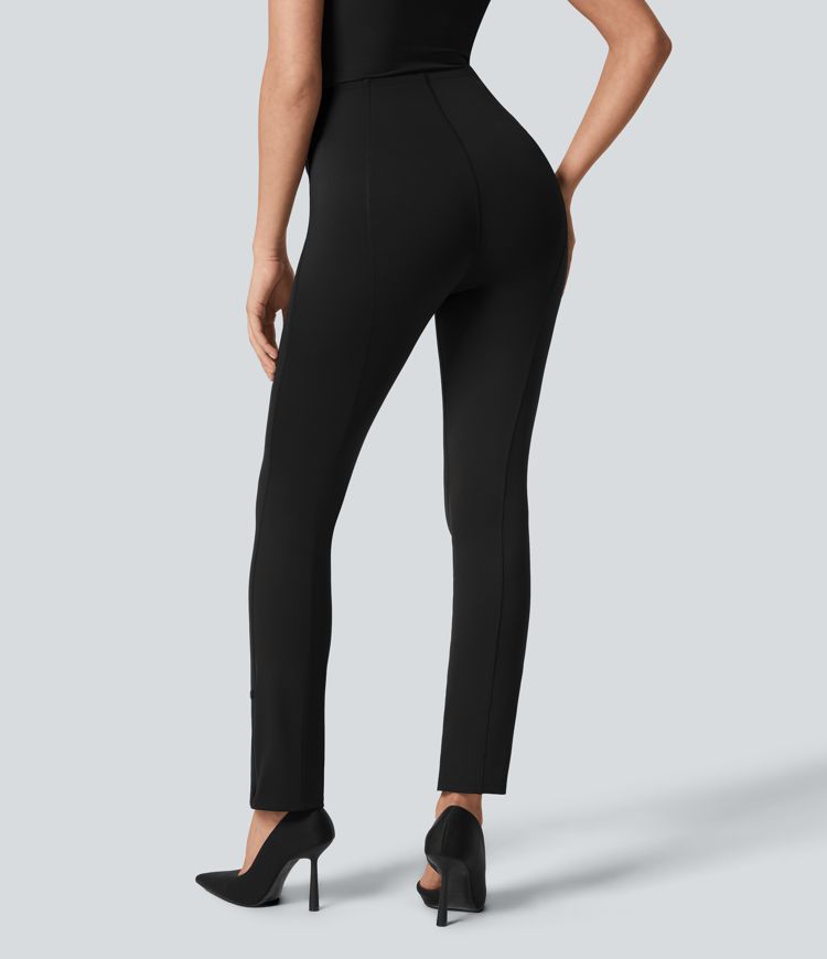 Softlyzero™ Eco High Waisted Tummy Control Adjustable Hem Work 7/8 Pants