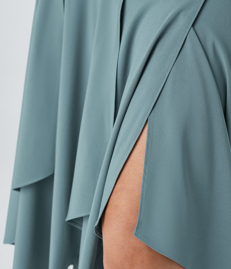 Breezeful™ High Waist Asymmetrical Split Hem 2-in-1 Flowy Quick Dry Casual Skirt