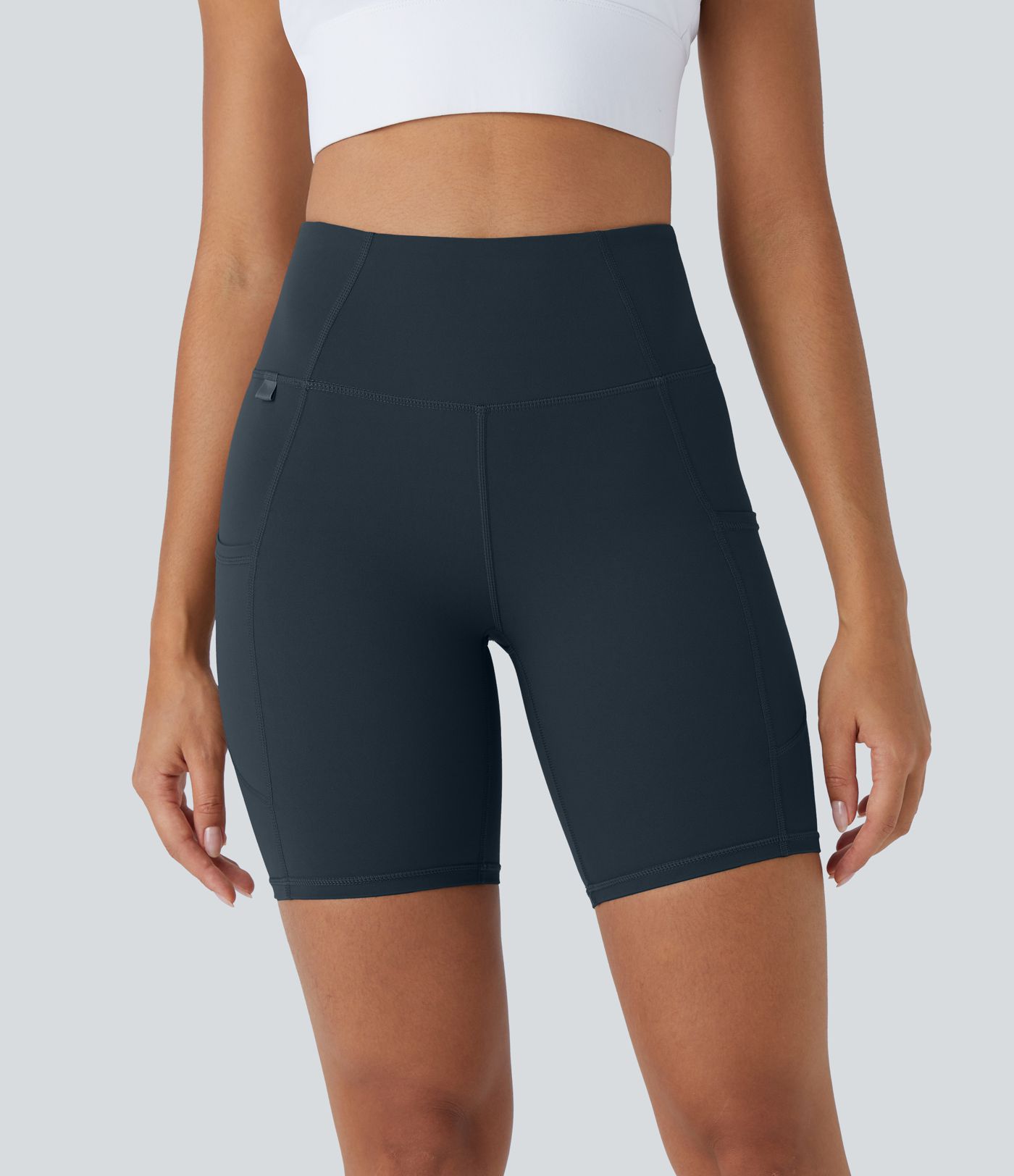 Halara UltraSculpt™ High Waist Side Pocket Training Biker Shorts 7-Inch