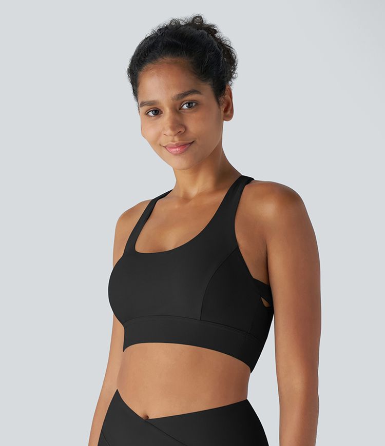 De La Terre À L'Eau Top de Bikini Yoga Dos Nu avec Croisement